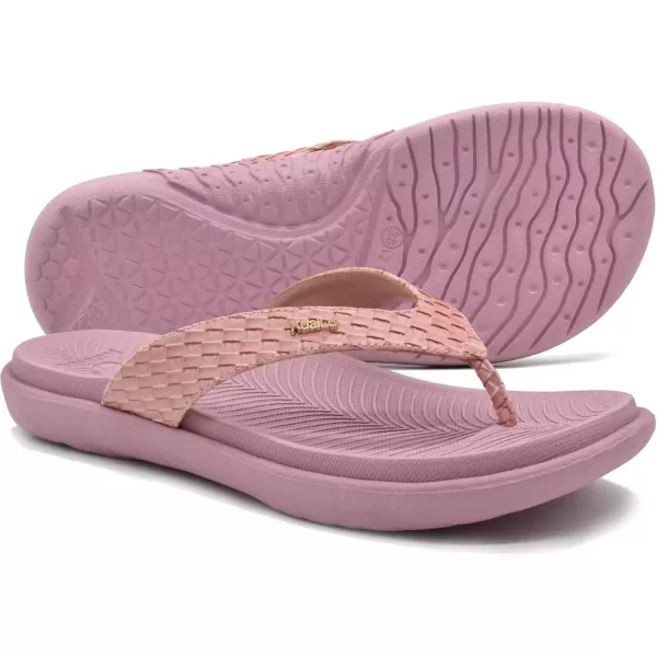 KuaiLu Womens Flip Flops Ladies Yoga Mat Comfortable Walking Thong Sandals With Plantar Fasciitis Arch Support Slip On Indoor Outdoor For Summer