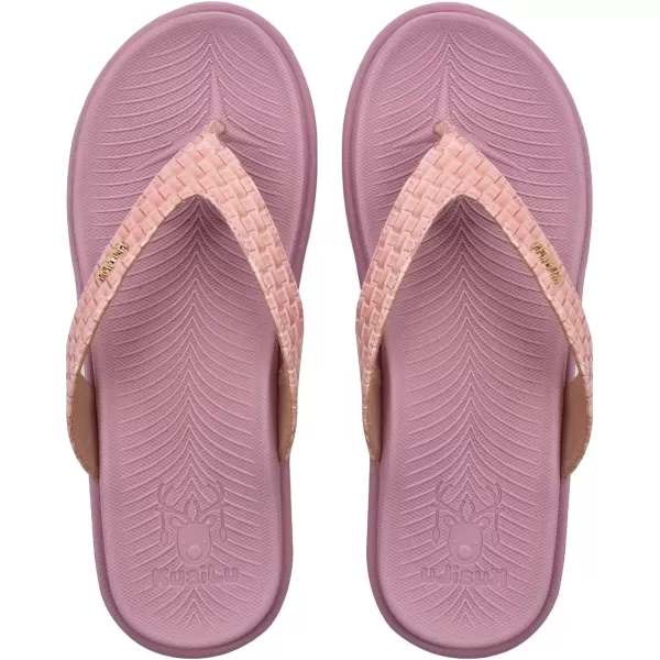 KuaiLu Womens Flip Flops Ladies Yoga Mat Comfortable Walking Thong Sandals With Plantar Fasciitis Arch Support Slip On Indoor Outdoor For Summer
