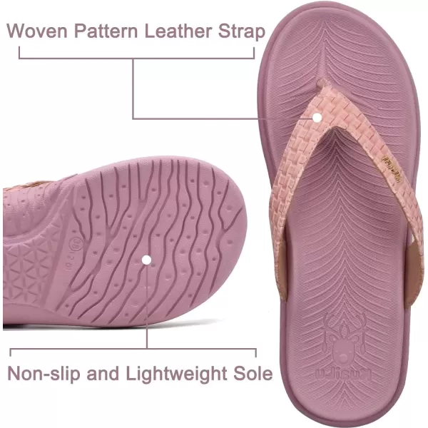 KuaiLu Womens Flip Flops Ladies Yoga Mat Comfortable Walking Thong Sandals With Plantar Fasciitis Arch Support Slip On Indoor Outdoor For Summer