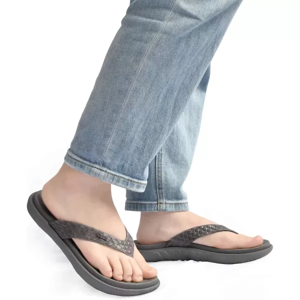 KuaiLu Womens Flip Flops Ladies Yoga Mat Comfortable Walking Thong Sandals With Plantar Fasciitis Arch Support Slip On Indoor Outdoor For Summer
