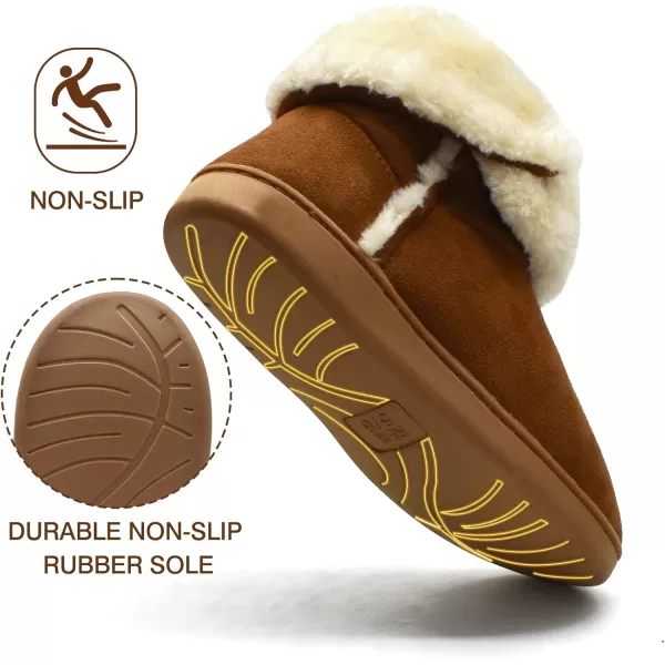 KuaiLu Womens Slippers Boots Cozy Memory Foam Ladies Bootie Slipper Warm Fuzzy Faux Fur Lined Winter Ankle House Shoes
