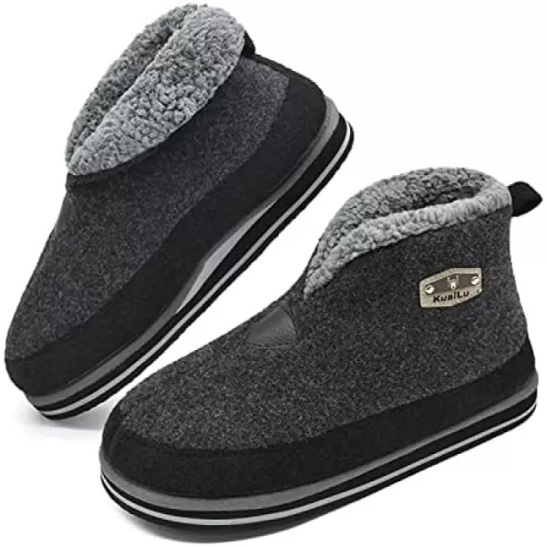 KuaiLu Mens Winter Slippers