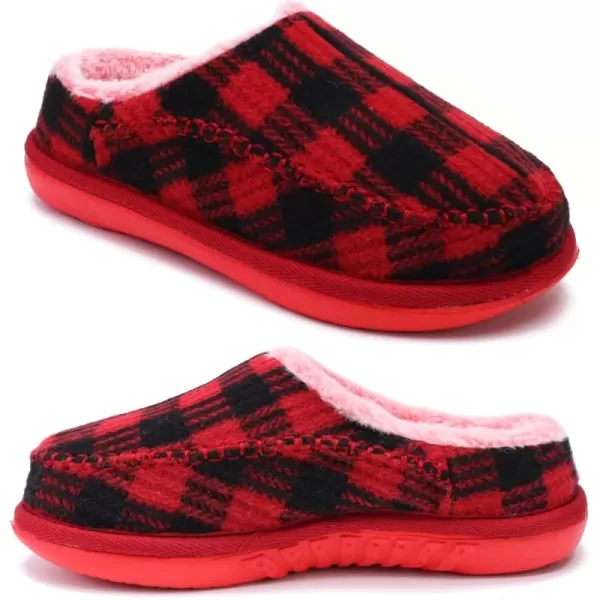 KuaiLu Womens Clog Slippers with Comfy Arch Support, Orthotic Plantar Fasciitis Memory Foam Ladies Slippers Warm Faux Fur Slip on Houes Shoes)