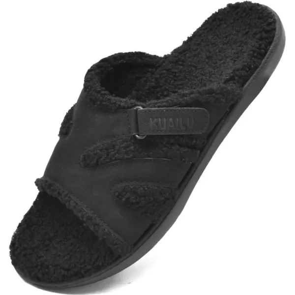 KuaiLu Womens Fashion Orthotic Slides Ladies Lightweight Athletic Yoga Mat Sandals Slip On Thick Cushion Slippers Sandals With Comfortable Plantar Fasciitis Arch Support