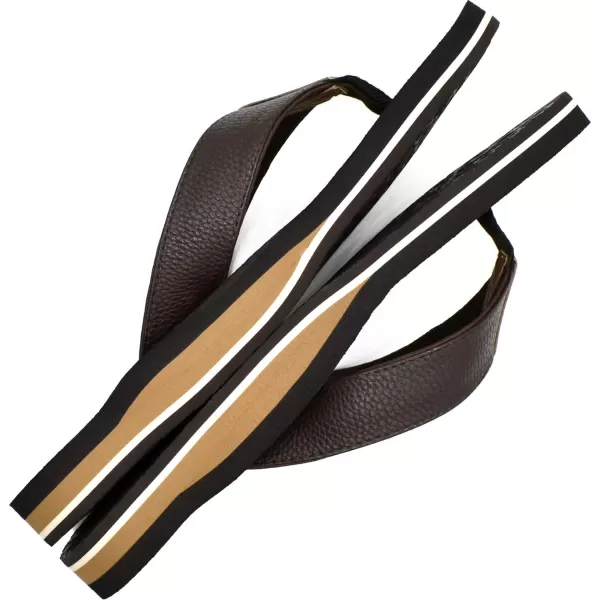 KuaiLu Men's Yoga Mat Leather Flip Flops Thong Sandals with Arch Support