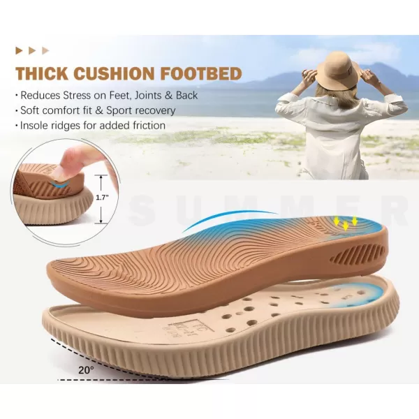 KuaiLu Womens Orthopedic Flip Flops With Arch Support Adjustable Thick Athletic Cushion Recovery Walking Sandals For Woman Ladies Fashion Comfortable Flip-Flop Slides, Water Resistant &amp; Lightweight