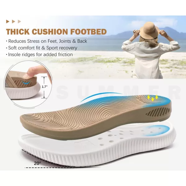 KuaiLu Womens Orthopedic Flip Flops With Arch Support Adjustable Thick Athletic Cushion Recovery Walking Sandals For Woman Ladies Fashion Comfortable Flip-Flop Slides, Water Resistant &amp; Lightweight