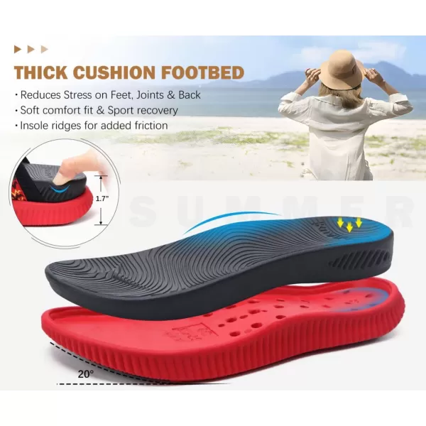 KuaiLu Womens Orthopedic Flip Flops With Arch Support Adjustable Thick Athletic Cushion Recovery Walking Sandals For Woman Ladies Fashion Comfortable Flip-Flop Slides, Water Resistant &amp; Lightweight