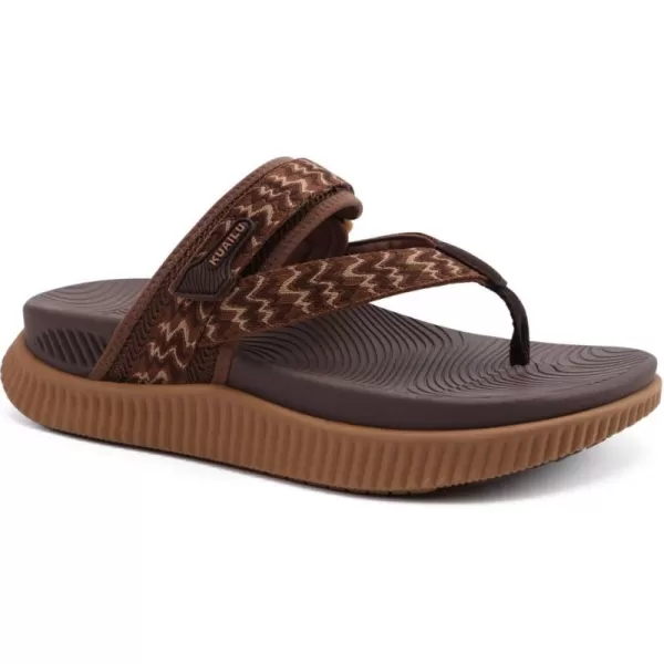 KuaiLu Womens Orthopedic Flip Flops With Arch Support Adjustable Thick Athletic Cushion Recovery Walking Sandals For Woman Ladies Fashion Comfortable Flip-Flop Slides, Water Resistant &amp; Lightweight