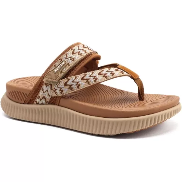 KuaiLu Womens Orthopedic Flip Flops With Arch Support Adjustable Thick Athletic Cushion Recovery Walking Sandals For Woman Ladies Fashion Comfortable Flip-Flop Slides, Water Resistant &amp; Lightweight