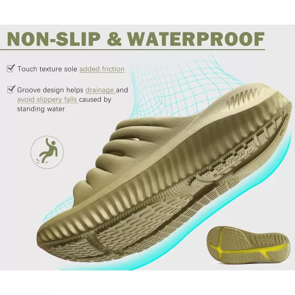 KuaiLu Womens Recovery Sandals With Comfortable Plantar Fasciitis Support,Ladies Orthotic Open Toe Sport Slides Thick Cushion Reduces Stress on Feet,Joints &amp; Back Post-Exercise