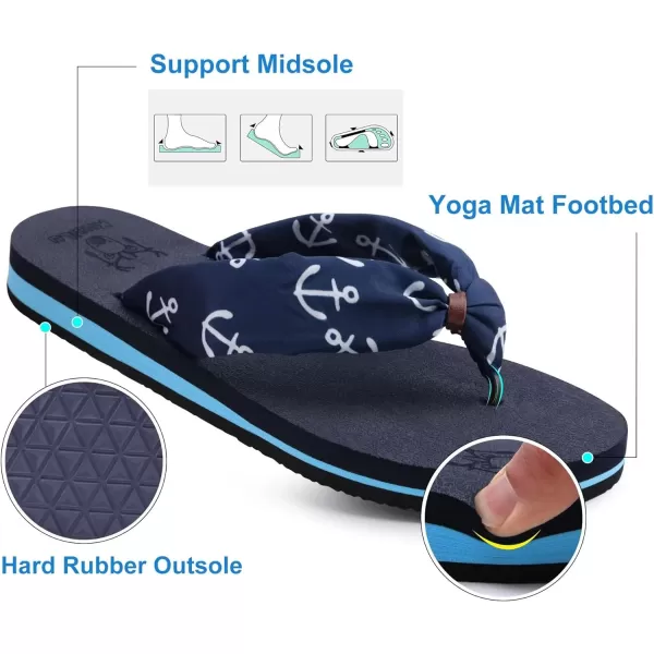 KuaiLu Flip Flops Women Yoga Foam Ladies Comfort Arch Support Summer Beach Casual Thong Sandals