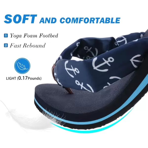 KuaiLu Flip Flops Women Yoga Foam Ladies Comfort Arch Support Summer Beach Casual Thong Sandals