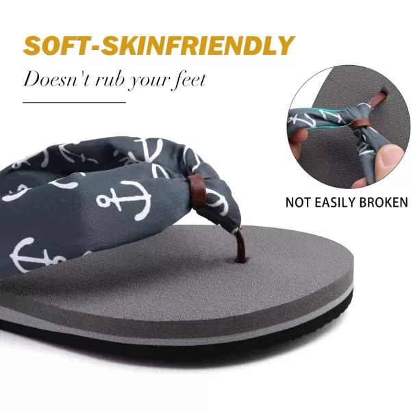 KuaiLu Flip Flops Women Yoga Foam Ladies Comfort Arch Support Summer Beach Casual Thong Sandals