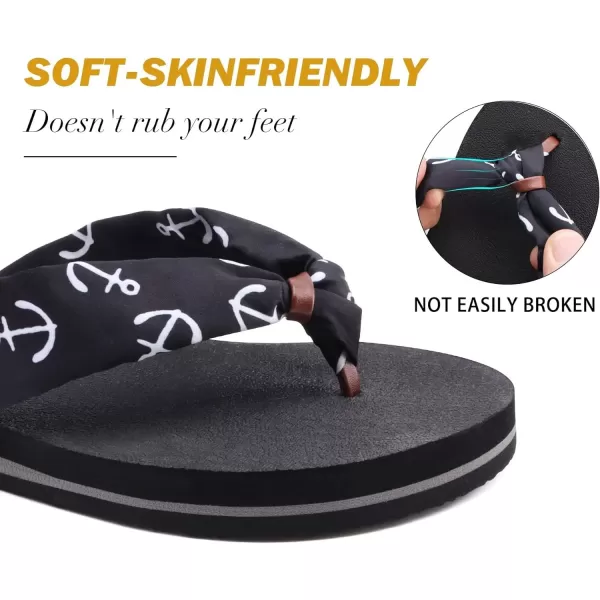 KuaiLu Flip Flops Women Yoga Foam Ladies Comfort Arch Support Summer Beach Casual Thong Sandals