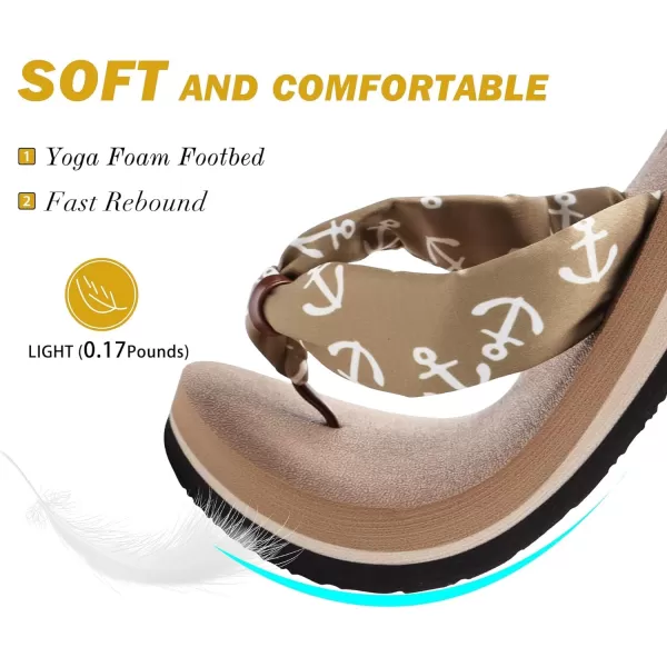 KuaiLu Women's Yoga Foam Flip Flops with Arch Support Thong Sandals Non-Slip Silk Black Size 5
