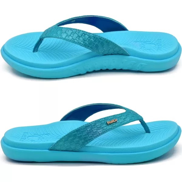 KuaiLu Womens Flip Flops Ladies Yoga Mat Comfortable Walking Thong Sandals With Plantar Fasciitis Arch Support Slip On Indoor Outdoor For Summer