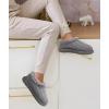 imageKuaiLu House Slippers for Women Comfortable Memory Foam Plaid Slipper Ladies Warm Fuzzy Plush Fur Lined Winter Home Shoes Orthotic Plantar Fasciitis Arch Support Indoor OutdoorGreygo One Size Up