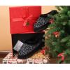 imageKuaiLu House Slippers for Women Comfortable Memory Foam Plaid Slipper Ladies Warm Fuzzy Plush Fur Lined Winter Home Shoes Orthotic Plantar Fasciitis Arch Support Indoor OutdoorBlackgo One Size Up