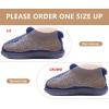 imageKuaiLu House Slippers for Women Comfortable Memory Foam Plaid Slipper Ladies Warm Fuzzy Plush Fur Lined Winter Home Shoes Orthotic Plantar Fasciitis Arch Support Indoor OutdoorBluego One Size Up