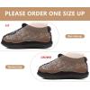 imageKuaiLu House Slippers for Women Comfortable Memory Foam Plaid Slipper Ladies Warm Fuzzy Plush Fur Lined Winter Home Shoes Orthotic Plantar Fasciitis Arch Support Indoor OutdoorBlackgo One Size Up