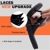 imageKuaiLu Mens Flip Flops Arch Support Comfortable Waterproof Open Toe Summer Beach Leather Thong Sandals Cushion Slip on SlippersBlack
