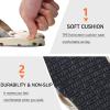 imageKuaiLu Mens Flip Flops Arch Support Comfortable Waterproof Open Toe Summer Beach Leather Thong Sandals Cushion Slip on SlippersCamobeige