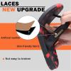 imageKuaiLu Mens Flip Flops Arch Support Comfortable Waterproof Open Toe Summer Beach Leather Thong Sandals Cushion Slip on SlippersCamoblackred