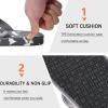 imageKuaiLu Mens Flip Flops Arch Support Comfortable Waterproof Open Toe Summer Beach Leather Thong Sandals Cushion Slip on SlippersCamogrey