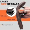 imageKuaiLu Mens Flip Flops Arch Support Comfortable Waterproof Open Toe Summer Beach Leather Thong Sandals Cushion Slip on SlippersDbrown