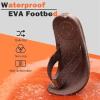 imageKuaiLu Mens Flip Flops Arch Support Comfortable Waterproof Open Toe Summer Beach Leather Thong Sandals Cushion Slip on SlippersDbrown