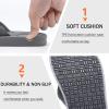 imageKuaiLu Mens Flip Flops Arch Support Comfortable Waterproof Open Toe Summer Beach Leather Thong Sandals Cushion Slip on SlippersGrey