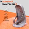 imageKuaiLu Mens Flip Flops Arch Support Comfortable Waterproof Open Toe Summer Beach Leather Thong Sandals Cushion Slip on SlippersGrey