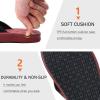 imageKuaiLu Mens Flip Flops Arch Support Comfortable Waterproof Open Toe Summer Beach Leather Thong Sandals Cushion Slip on SlippersWine