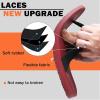 imageKuaiLu Mens Flip Flops Arch Support Comfortable Waterproof Open Toe Summer Beach Leather Thong Sandals Cushion Slip on SlippersWine