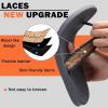 imageKuaiLu Mens Flip Flops Arch Support Comfortable Waterproof Open Toe Summer Beach Leather Thong Sandals Cushion Slip on SlippersWoodlike Grey