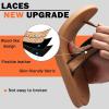 imageKuaiLu Mens Flip Flops Arch Support Comfortable Waterproof Open Toe Summer Beach Leather Thong Sandals Cushion Slip on SlippersWoodlike Khaki