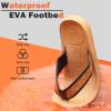 imageKuaiLu Mens Flip Flops Arch Support Comfortable Waterproof Open Toe Summer Beach Leather Thong Sandals Cushion Slip on SlippersWoodlike Khaki