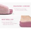 imageKuaiLu Womens Orthotic Slippers With Arch Support Soft Cushion Sandal Slippers for Woman Ladies Fashion Open Toe Faux Fur Platform Slipper Indoor Outdoor Size 612Pink
