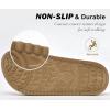 imageKuaiLu Womens Orthotic Slippers With Arch Support Soft Cushion Sandal Slippers for Woman Ladies Fashion Open Toe Faux Fur Platform Slipper Indoor Outdoor Size 612Fashion Beige