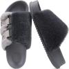 imageKuaiLu Womens Orthotic Slippers With Arch Support Soft Cushion Sandal Slippers for Woman Ladies Fashion Open Toe Faux Fur Platform Slipper Indoor Outdoor Size 612Grey