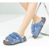imageKuaiLu Womens Orthotic Slippers With Arch Support Soft Cushion Sandal Slippers for Woman Ladies Fashion Open Toe Faux Fur Platform Slipper Indoor Outdoor Size 612Fashion Blue
