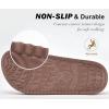 imageKuaiLu Womens Orthotic Slippers With Arch Support Soft Cushion Sandal Slippers for Woman Ladies Fashion Open Toe Faux Fur Platform Slipper Indoor Outdoor Size 612Fashion Brown