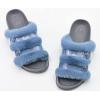 imageKuaiLu Womens Orthotic Slippers With Arch Support Soft Cushion Sandal Slippers for Woman Ladies Fashion Open Toe Faux Fur Platform Slipper Indoor Outdoor Size 612Fashion Blue