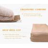 imageKuaiLu Womens Orthotic Slippers With Arch Support Soft Cushion Sandal Slippers for Woman Ladies Fashion Open Toe Faux Fur Platform Slipper Indoor Outdoor Size 612Camel Brown Tip Dyeing
