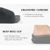 imageKuaiLu Womens Orthotic Slippers With Arch Support Soft Cushion Sandal Slippers for Woman Ladies Fashion Open Toe Faux Fur Platform Slipper Indoor Outdoor Size 612Grey