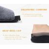 imageKuaiLu Womens Orthotic Slippers With Arch Support Soft Cushion Sandal Slippers for Woman Ladies Fashion Open Toe Faux Fur Platform Slipper Indoor Outdoor Size 612Vogue Black Tip Dyeing