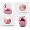 imageKuaiLu Womens Orthotic Slippers With Arch Support Soft Cushion Sandal Slippers for Woman Ladies Fashion Open Toe Faux Fur Platform Slipper Indoor Outdoor Size 612Pink