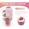 imageKuaiLu Womens Orthotic Slippers With Arch Support Soft Cushion Sandal Slippers for Woman Ladies Fashion Open Toe Faux Fur Platform Slipper Indoor Outdoor Size 612Plush Pink