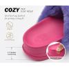 imageKuaiLu Womens Orthotic Slippers With Arch Support Soft Cushion Sandal Slippers for Woman Ladies Fashion Open Toe Faux Fur Platform Slipper Indoor Outdoor Size 612Fashion Purple